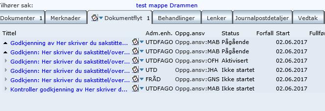 Figur 6 Saken er IKKE godkjent og skal IKKE sendes til