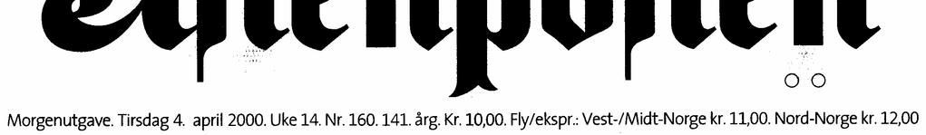 4.00 To av dei undersøkte avisene, Aftenposten og Dagbladet, er hovudstadsaviser. Dagbladet er ei tabloidavis som vert seld i laussal. Alle dei andre avisene er abonnementsaviser.