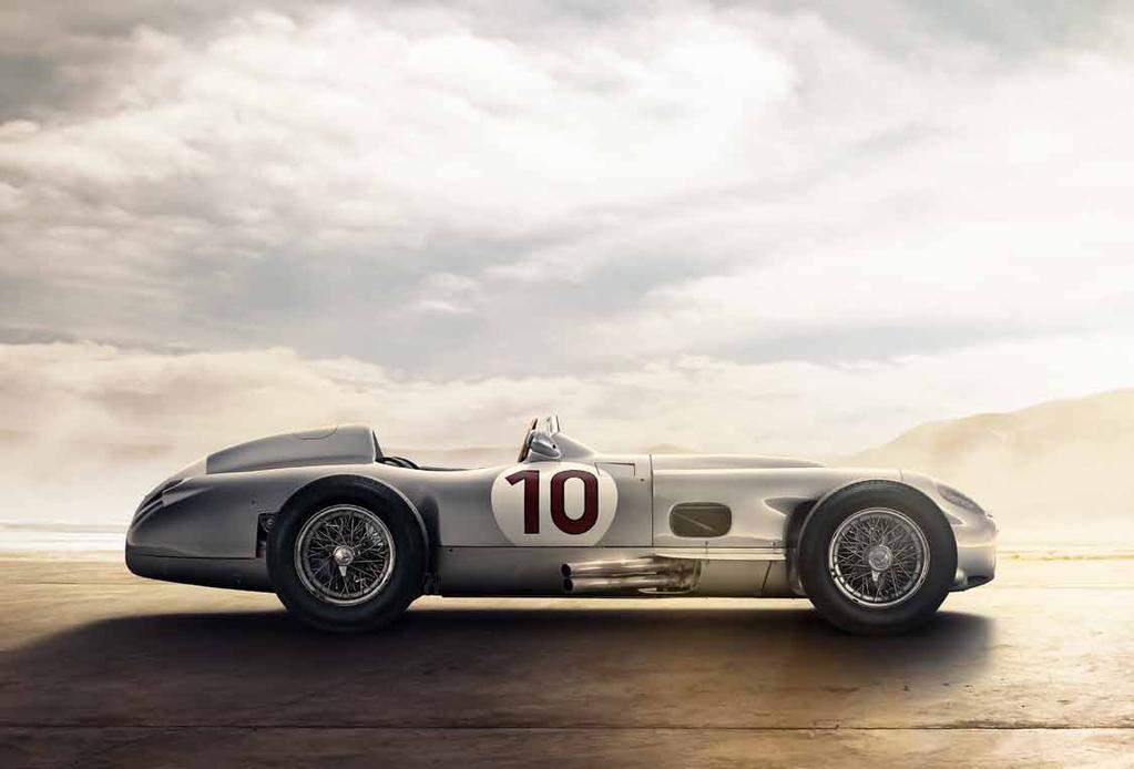 36 Hva hadde motorsporten vært uten Mercedes-Benz? Den første bilen som vant et bilrace, ble drevet av en Daimler-motor. Den første Mercedesen var en racerbil.