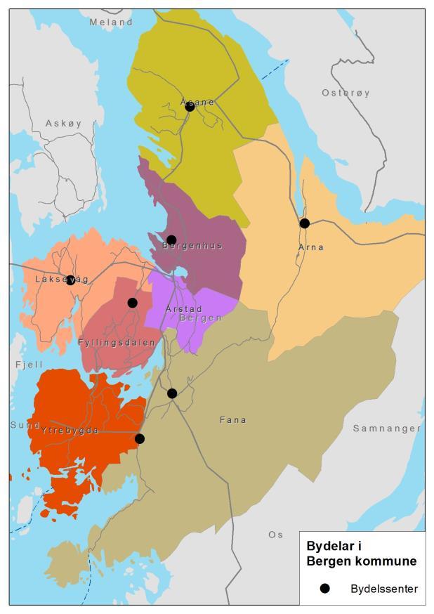 Regional plan for attraktive senter i Hordaland HØYRINGSFORSLAG 27.05.2014 grunnlag og Kleppestø kan avlaste fylkessenteret Bergen som har stort folketalsgrunnlag.