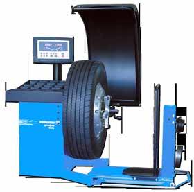 364,- Hofmann Geodyna 7300S Balansemaskin for person- og varebilhjul. Stålfelg: Automatisk registrering av diameter og avstand maskin/felgkant. Felgbredden måles automatisk med sonar.