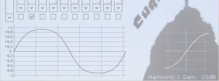 The checkboxes below act as Phase Invert switch. If checked, the phase of the signal is inverted. The chart on the bottom of the GUI gives a preview of how a simple sinewave is affected if running 8.