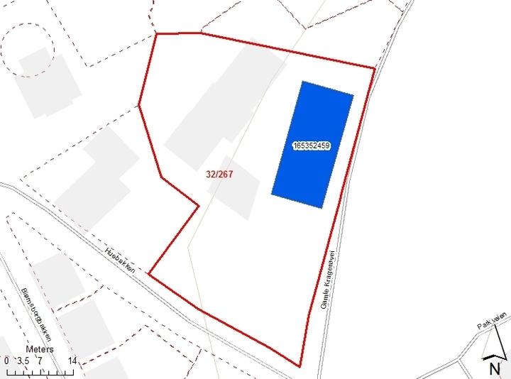 Eiendomsforhold til resten av eiendommen og forholdet til matrikkelen er under avklaring med kommunen pr. jan. 2010. Opphavsrett: Statsbygg.