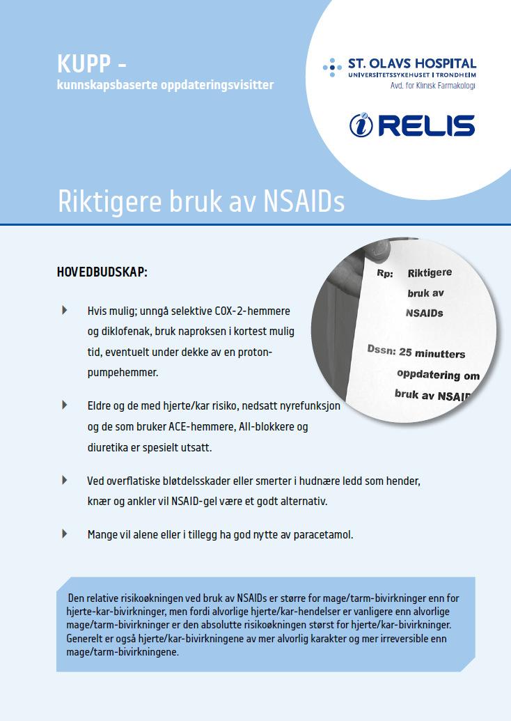 KUPP 1 NSAIDs Informasjonskampanje rettet