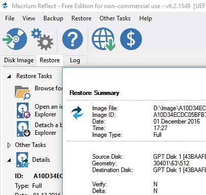 Velg en mappe på en annen disk enn den som inneholder Windows, og klikk på OK.