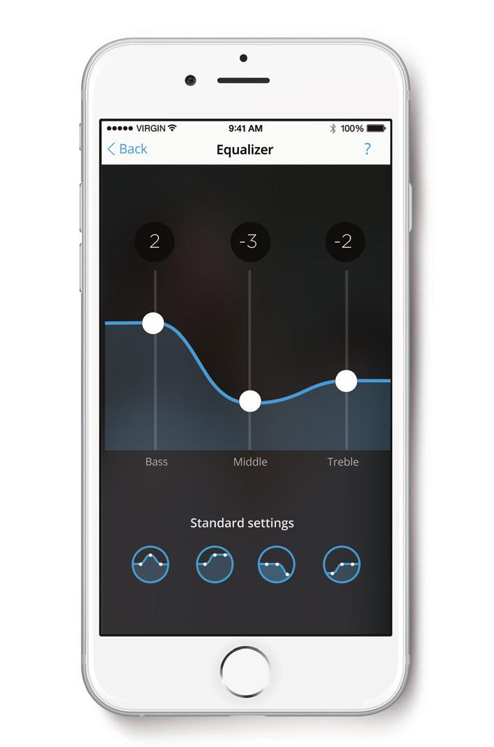 DESIGN DIN EGEN HØRSEL Audiografen og du har sammen kommet frem til en innstilling av høreapparatene som passer til ditt hørselstap.