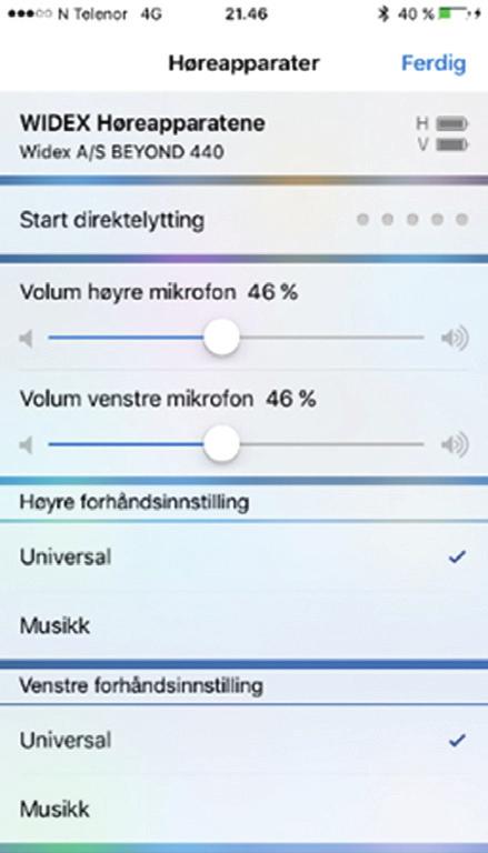 * Direktelytting er kun mulig på iphone FEILSØKING Hvis du opplever problemer med å pare mobiltelefon og apparat Sjekk at Bluetooth er slått på og høreapparatene er i nærheten av mobiltelefonen.