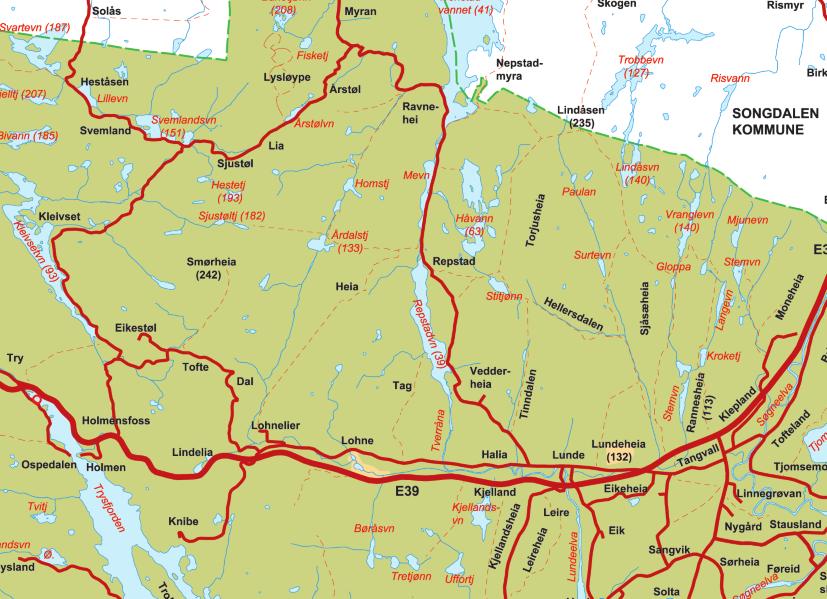 16 Linnåsen - Søgnes mest populære turmål 8 et er mange veier som fører til Linnåsen, et utsiktspunkt 236 moh.