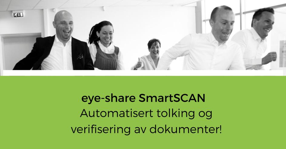 . eye-share Capture Automatisert tolking og verifisering av dokumenter! - En ny verden med eye-share Capture eye-share Capture er en ny generasjons tolkemotor for bedrifter i alle størrelser.