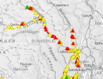 hendelse vil kunne forårsake langvarige brudd