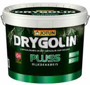 DRYGOLIN Pluss 2,7 L og 9 L Drygolin Pluss er en suveren og moderne oljemaling og oljedekkbeis.