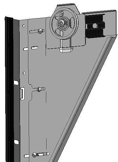 L-39 Pose L-46 M6x16 skrue + mutter (Pose L-38) Koblingsplate monteres på