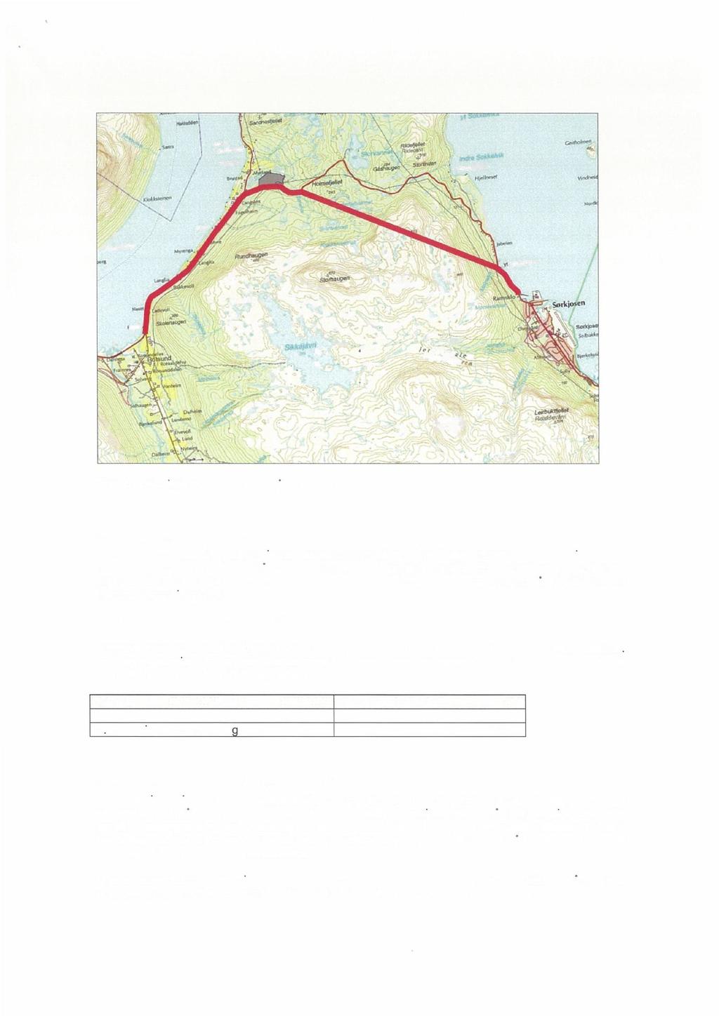 Figur 2.1 Oversiktskart over deponiområdet ved Langslett 2.3 Utredningsalternativene I forslag til kommunedelplan og i våre kostnadsberegninger tok vi utgangspunkt i to deponiområder.