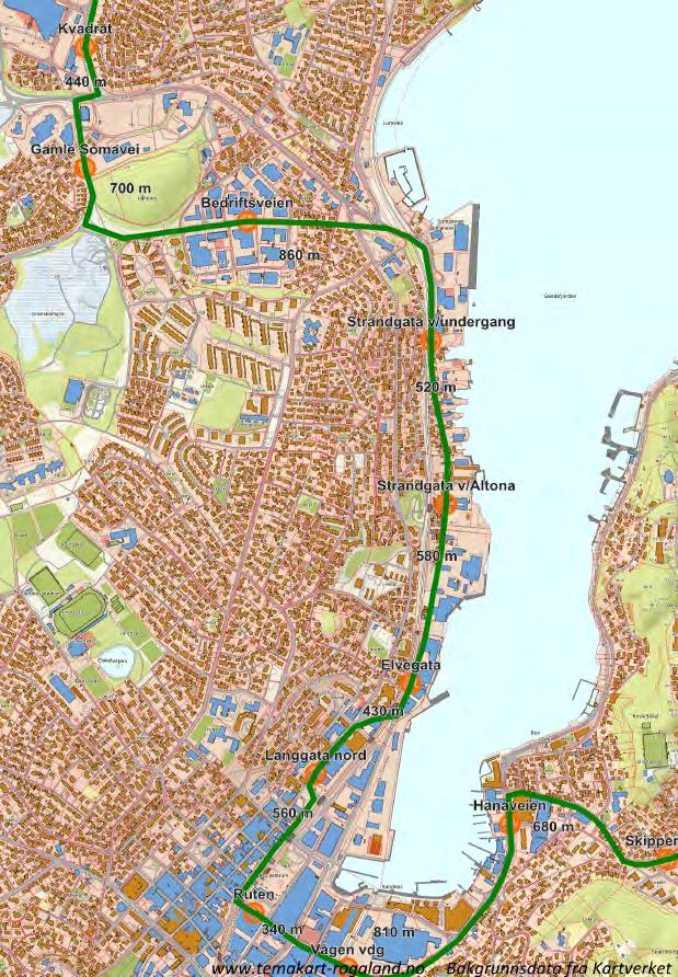 Side 7 av 56 1 Innledning Som en del av forarbeidet til reguleringsplanprosessen har utarbeidet en overordnet strategi for plassering av holdeplasser.