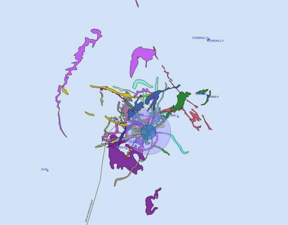 Radar Deteksjon av mulig olje,