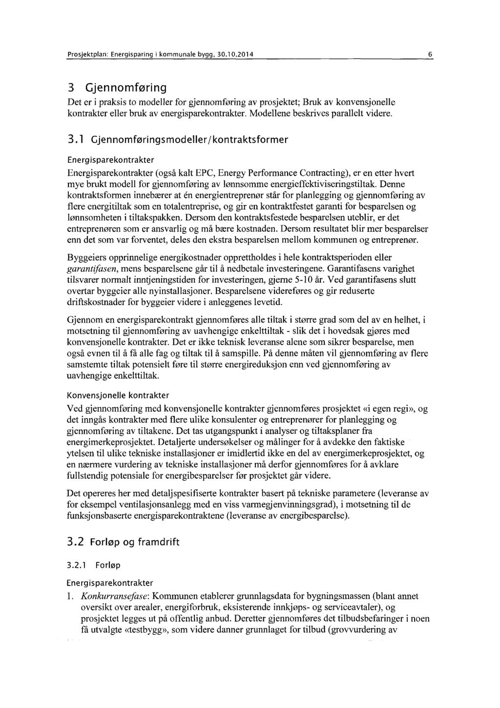 Prosjektplan: Energisparing i kommunale bygg, 30.10.