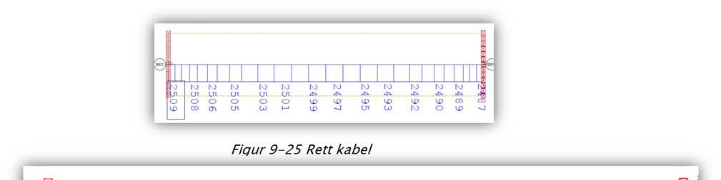 Del 2 Testbjelke 9 Verifikasjon av modell i Sofistik Kommentar: Håndberegningene stemmer ganske bra bortsett fra aktiv side i krum kabel der det er litt høyere.