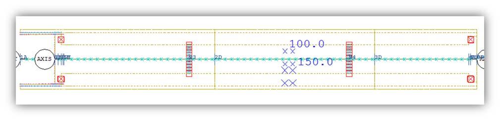 Plassering av laster i lasttilfelle 229 er gitt i figur 12-32.