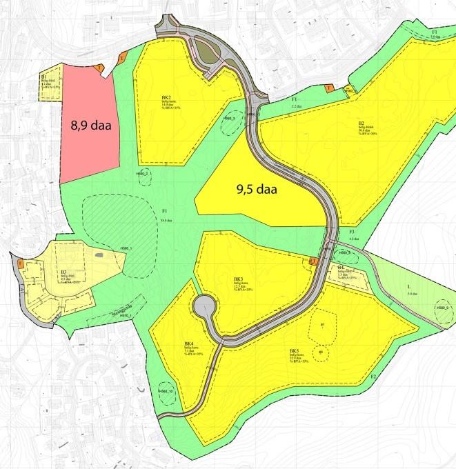 Egen miljøstasjon i området er anbefalt fjernet fra forslaget. Dette er erstattet med krav om felles renovasjonsanlegg i delfelter.