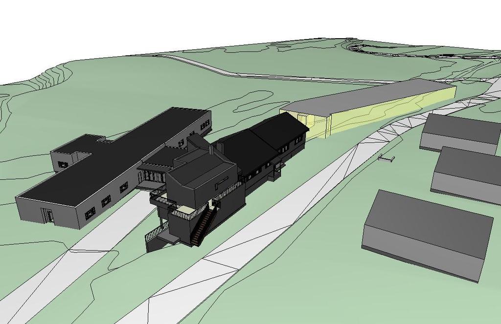 BIM modell ArchiCAD 15 NOR Filplassering: S:\BOREALIS\2016\2016.14 Samisk helsepark\4 BYGGPROSJEKTER\41 TEGNINGER (designfil dwg-pln)\samisk helsepark alt.3.