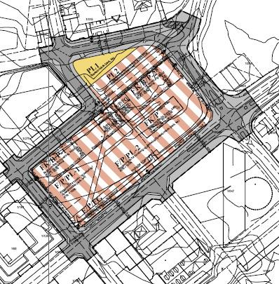 Side: 11 av 22 Figur 14 Utdrag fra reguleringsplan for kulturhus ved Stortorget Spørsmål som må avklares KDP Strandsonen viser en noe uforløst situasjon mht. en evt.