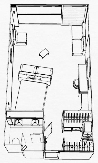 Design 3 (54) Produkt: Get-up [arrangement of the interior of a room] (51) Klasse: 32-00 (72) Designer: Cyrille Caron, 24, rue de la Paix, 44510 LE