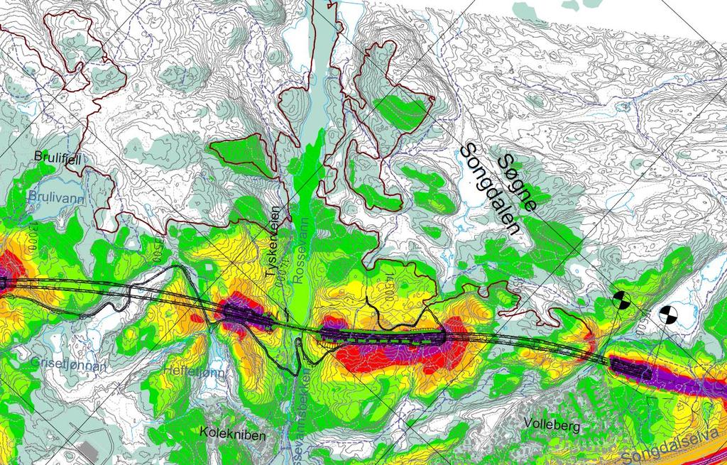 Støy - Rossevann Støysituasjon langs ny E39.