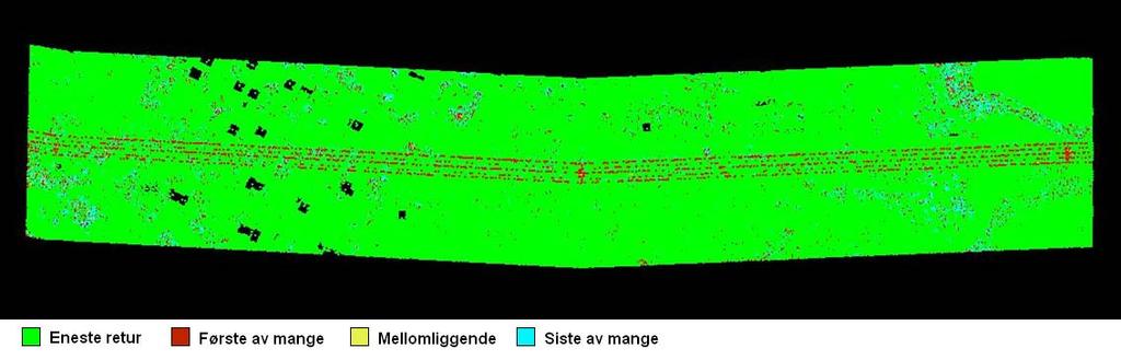 Bruk av LiDAR i Hæren 2012 Geometri Å benytte geometrien til klassifisering vil si å se på hvordan punktene er plassert i forhold til hverandre.