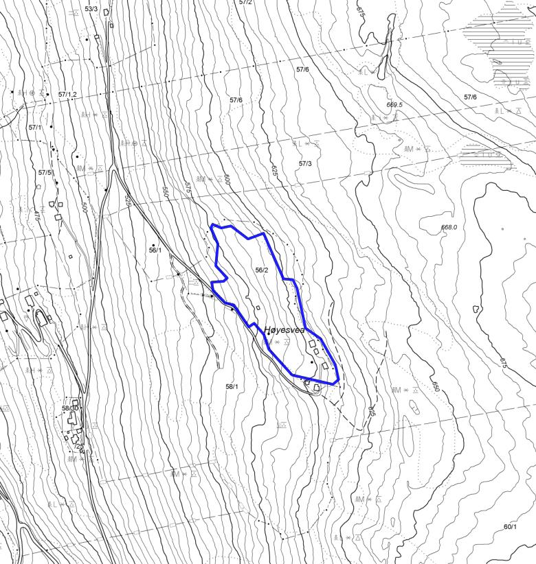 NATURTYPER I RINGEBU FAKTABLAD FOR NATURTYPELOKALITET HØYESVEA, RINGEBU KOMMUNE Lokalitetsnavn: Høyesvea ID Naturbase: Ny registrering 2014 Midtpunkt UTM32: 562455, 6822359 Gnr,bnr: 56/2 Areal: 21