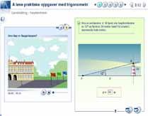 9 Matematikk g Universell Matematikk VGS Å løse praktiske oppgaver med trigometri Lær om landmåling og bruk av