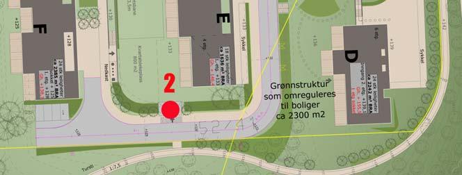 4 Bilde 1: Utsnitt av situasjonsplan, mottatt fra Voll Arkitekter 11.03.2015.