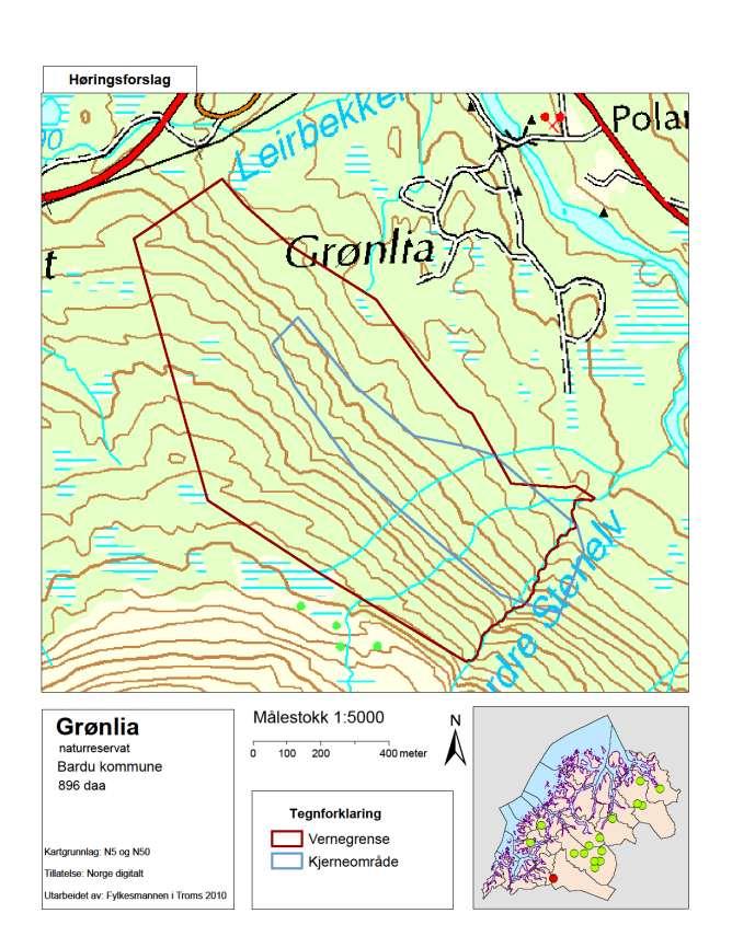 Figur 58. Vernegrenser for Grønlia.