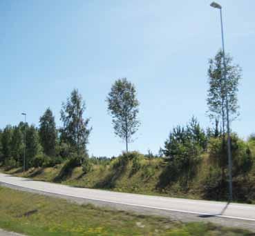 29 E6/Rv. 35 Avkjøring Gardermoen nordgående retning Veginfo: Asfaltdekke med hvit- og gul stripe. Fartsgrense 100 km/t. ÅDT 38000. Allélengde: 433 m. Ensidig trerekke, plantet.