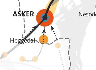 Den regionale plan innebærer: Langsiktig grønn grense for prioriterte vekstområder I kommuneplanens arealdel forventes det at det defineres en langsiktig avgrensning av de prioriterte vekstområdene