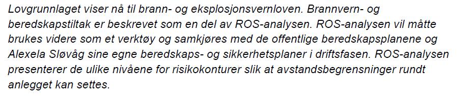 - Viktig til avsetting av trasear og rekkjefølgjekrav - Mulig ilandføring av kraftkabel Planleggar sin svar: DSB: - I samband med planprogrammet påpeiking at presiserast ansvarleg