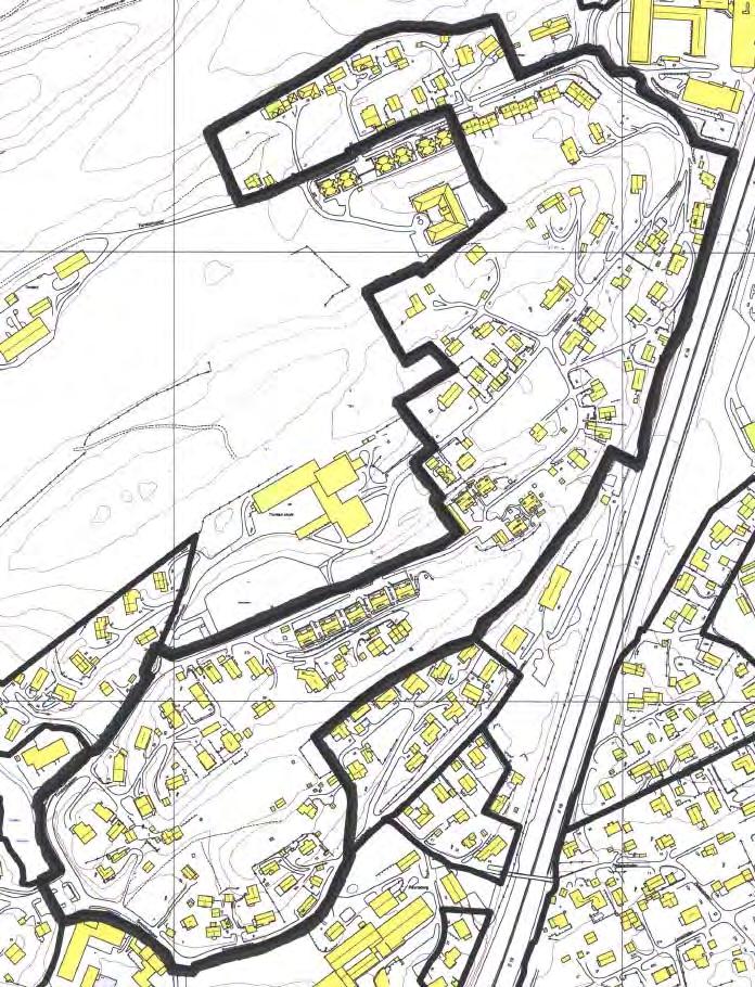 Område H 8 Område nordvest for E18, ved Torstad ungdomsskole. Del av Ravnsborgveien, del av Torstadbakken, Torstadskogen, del av Torstadveien, del av Torstadåsen.