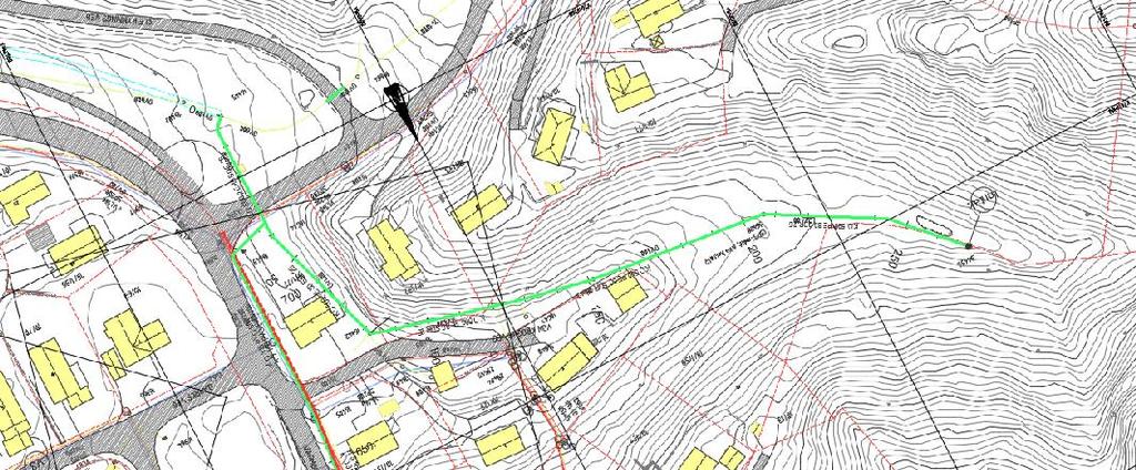 18 6.4 Overvann Von Kroghs veg Det er rapportert problemer med innløpet og kvalitet på betongledningene i dagens DN400 BTG overvannstrase.