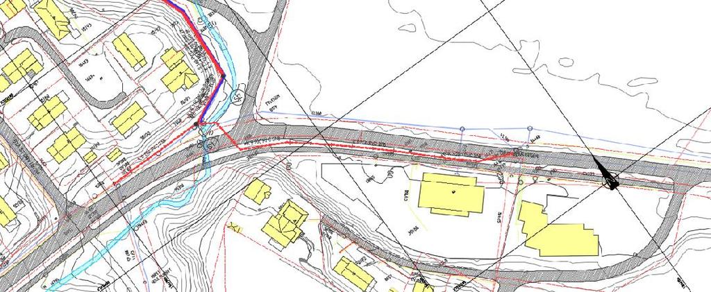 19 6.5 Spillvann mot «Metro» Se tegning HC401 for plan og profil For å unngå å måtte føre noe spillvann gjennom tomten øst for Varmbubekken ble det foreslått i samråd med Melhus kommune å føre alt