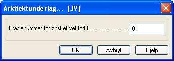 22.10.2009 Kapittel 1... 31 Velg Underlagstegning. Skriv inn 0 for underetasjen - og dette forutsetter at du har laget underlagstegning for Konstruksjon av 0. etg. (i Arkitekt). Trykk [OK].