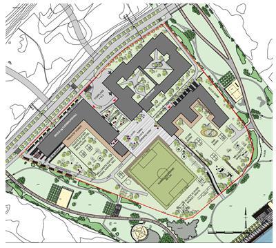 Illustrasjonsplan-Det er utarbeidet en illustrasjonsplan som er knyttet til reguleringen gjennom planbestemmelsene.