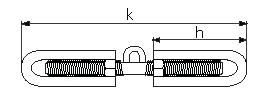 Usertifisert jernvare Strekkfisk gaffel/gaffel, galvanisert - ANJA 401 Turnbuckle jaw/jaw, galvanized - ANJA 401 9 Usertifisert jernvare MBL tonn* Artikkelnuer Gjengestørrelse Justeringskapasitet B