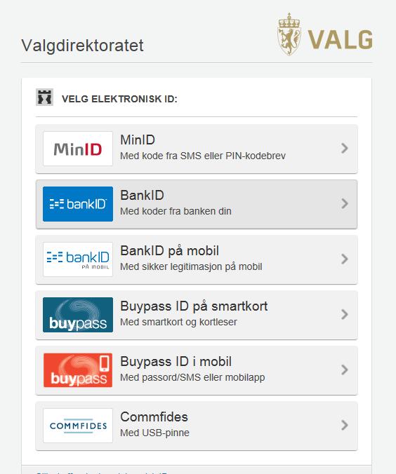 ID-porten Du bør ha minst én