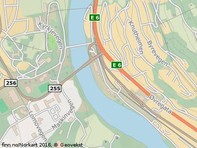 Figur 1: Kart som viser korleis planområdet ligg til på vestsida av Gudbrandsdalslågen.