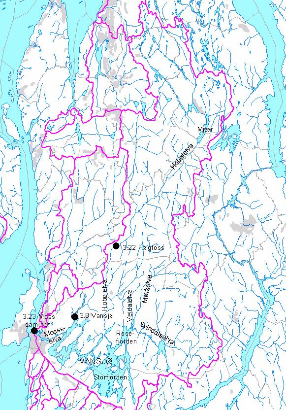 1. Beskrivelse av oppgaven Flomsonekart skal konstrueres for områder rundt nedre delen av Mossevassdraget i Østfold.