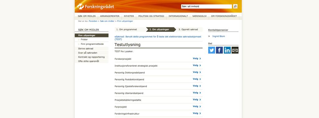 Bruk Forskningsrådets testsøknader!