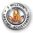 Herbalifekarriere* Lifetime Achievement Award gis til Distributører som har oppnådd 2 millioner Salgspoeng eller mer i løpet av sin Herbalifekarriere* Lifetime Achievement Award gis til Distributører