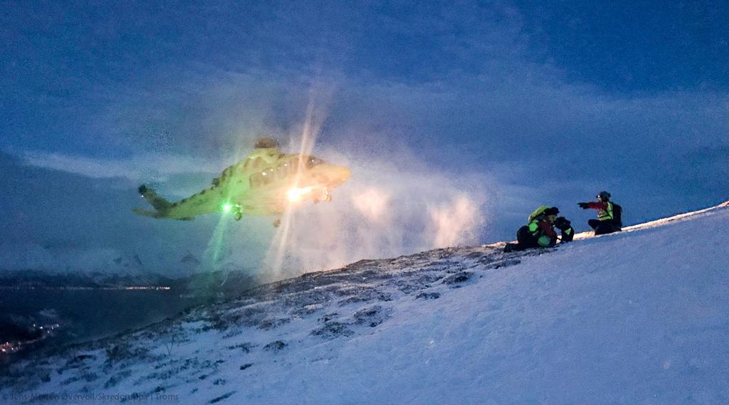 Lyngen Røde Kors Hjelpekorps / Troms Skredgruppe Skredulykke: Gjerdelvdalen, Lyngen 16.03.2017.