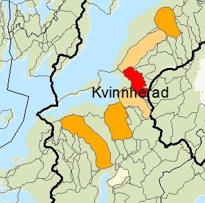 Utfallet av verdisettingen for enkeltvise landskapsområder vil kunne variere ut fra størrelse på området. Dersom enkeltforekomster av f.