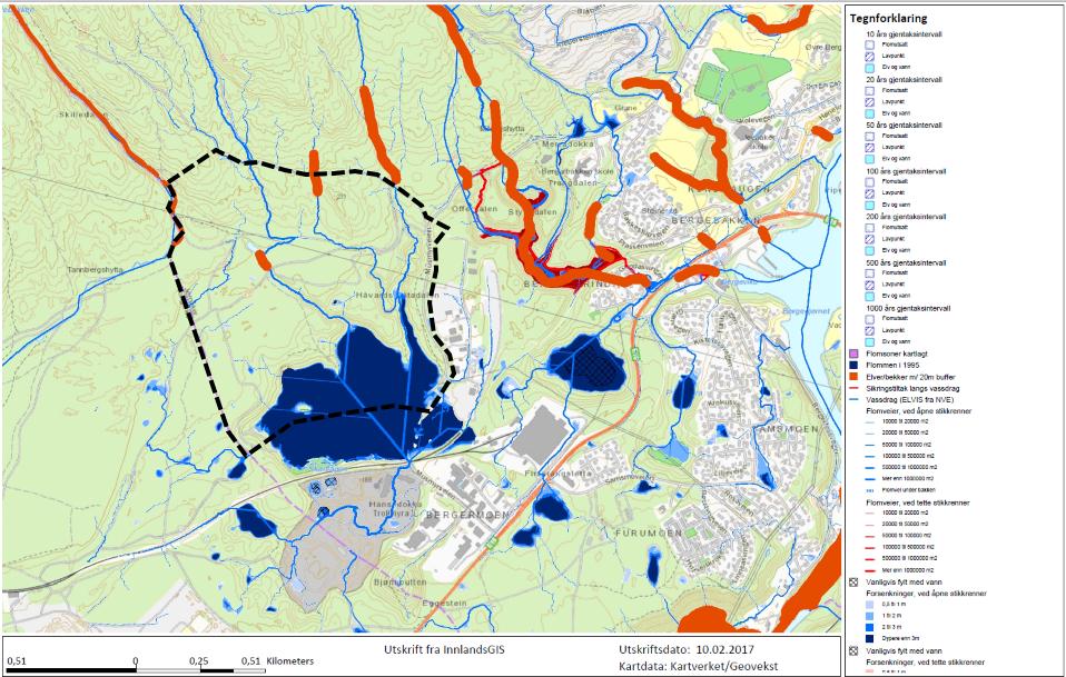 DETALJPLAN FOR BERGERMOEN NÆRINGSPARK PLAN NR 053272 - JEVNAKER KOMMUNE 8 I det følgende redegjøres det for bakgrunnen for risikovurderingen, samt eventuelle avbøtende tiltak for forhold og uønskede