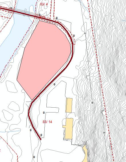 Rigg- og trommelplasser R01 Steinsland riggplass Lokalitet: Like nord for Steinsland kraftverk, Modalen kommune.